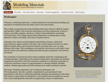 Tablet Screenshot of modelingmaterials.org